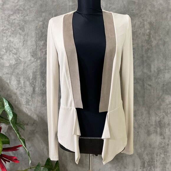 Iris Setlakwe Open Front Lightweight Caridgan Size P/S - Picture 1 of 12